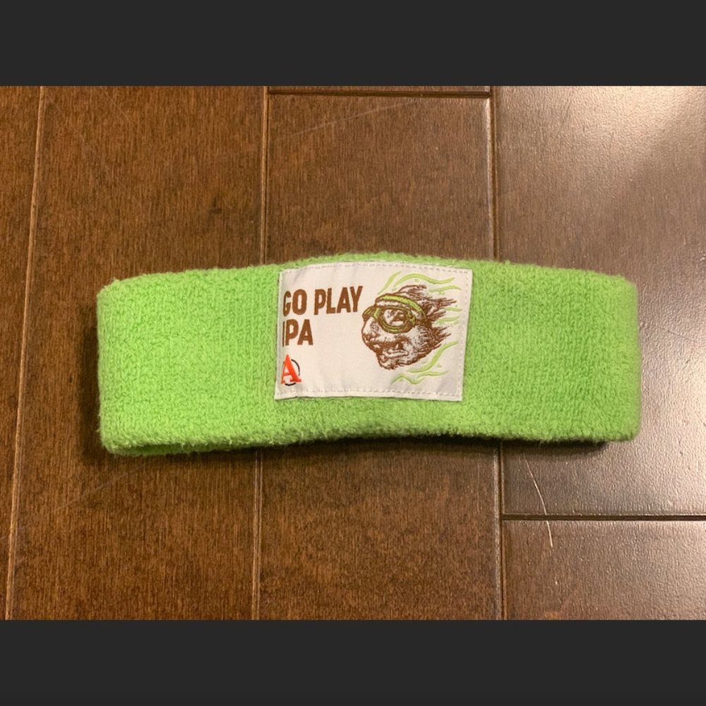 🌶4/$12 Avery Brewing Boulder CO Beer Merchandise Sweatband Go Play IPA Green